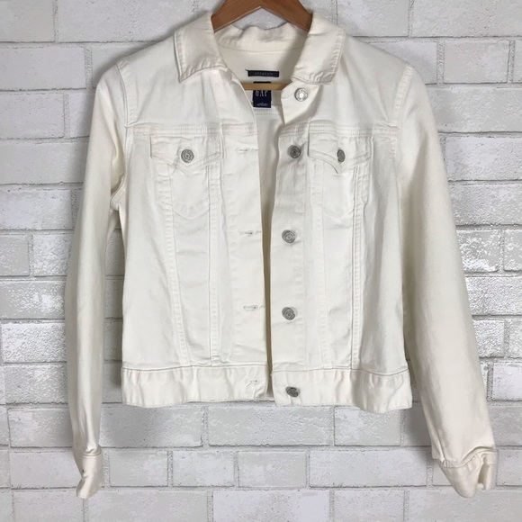 GAP Jackets & Blazers - Gap White Denim Jean Jacket